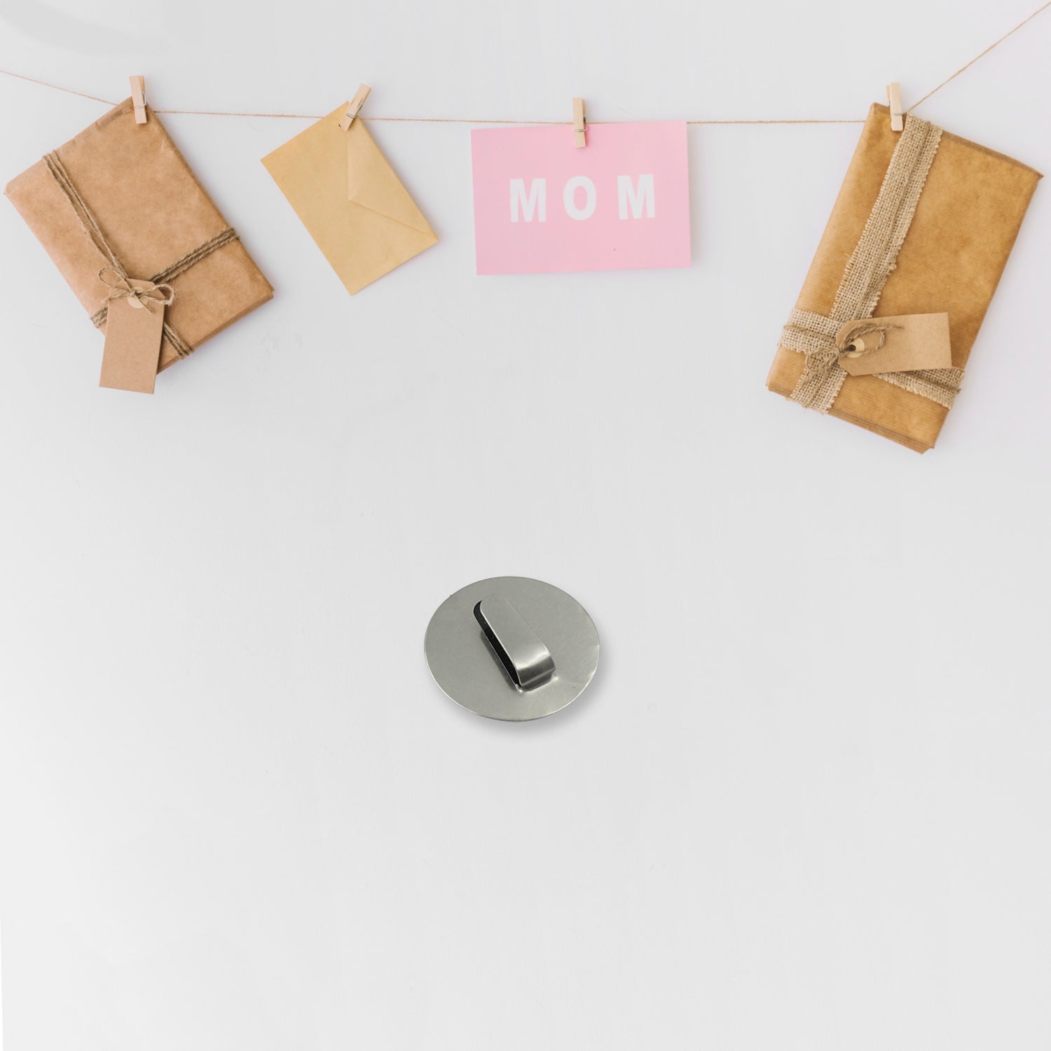 Steel wall hooks with adhesive for easy installation Steel wall hooks with adhesive for easy installation